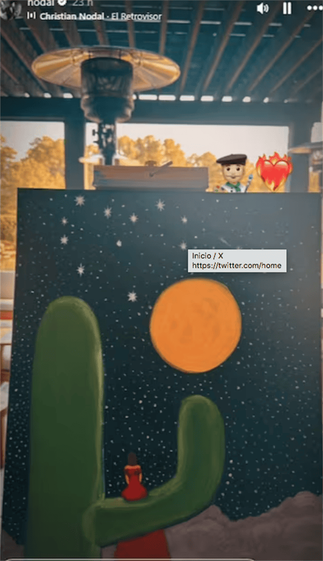 Christian Nodal comparte pintura de su esposa Ángela Aguilar