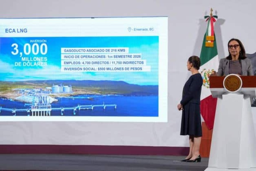 Anuncia Claudia inversión de 7 mil millones de dólares de Sempra Infraestructura y Mercado Libre